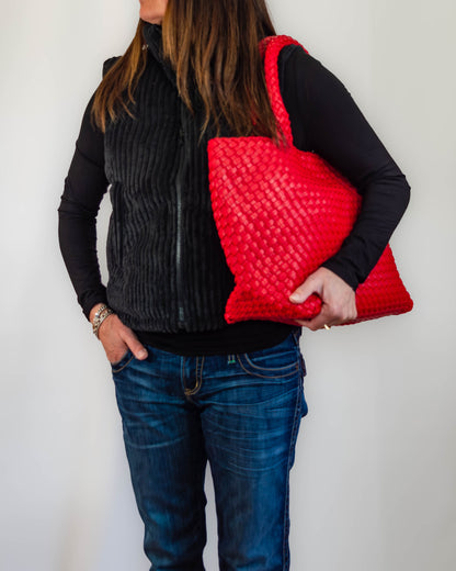 Corduroy Puffer Vest