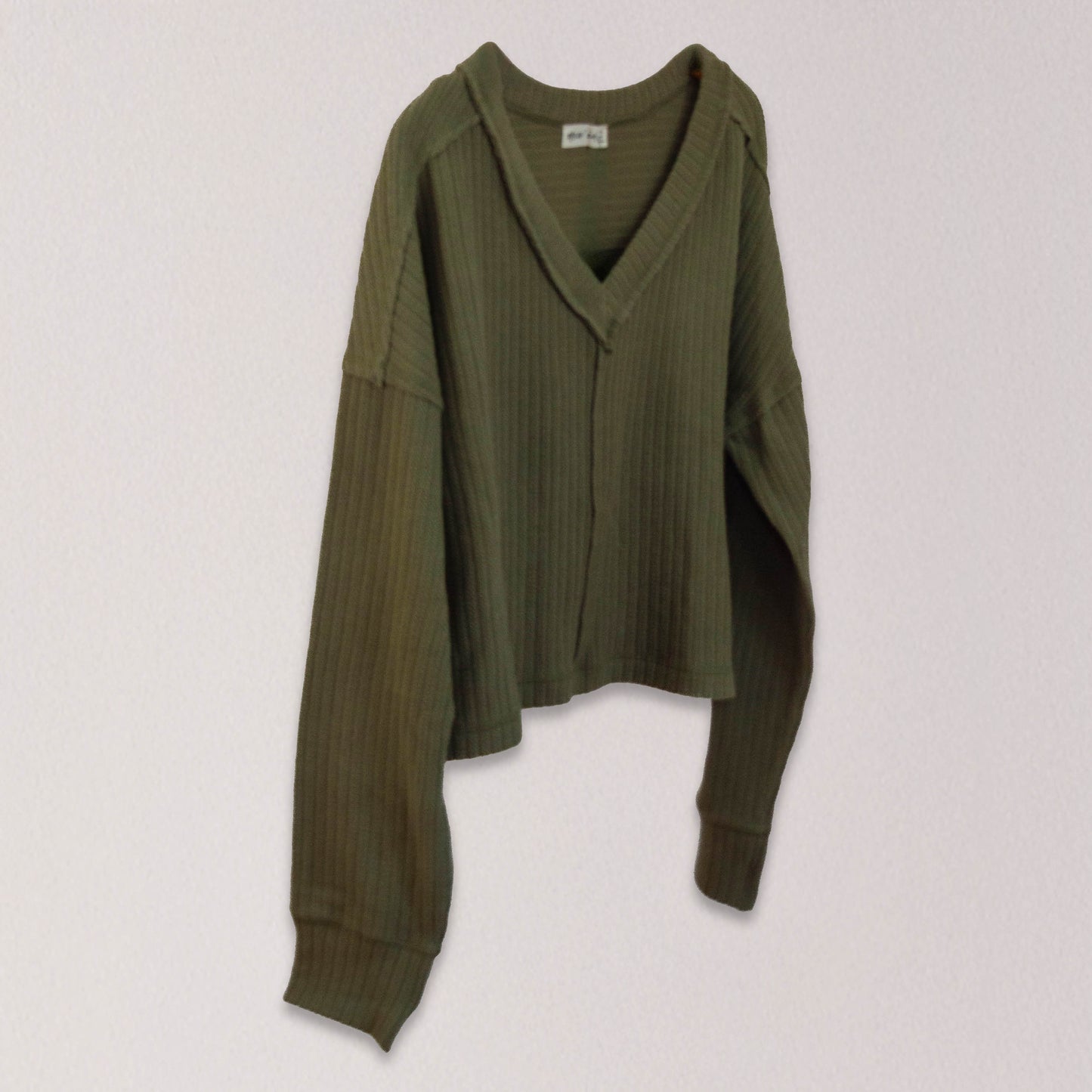 Casual Soft V-Neck Knit Top