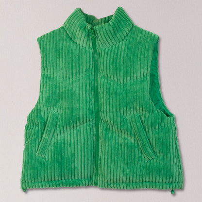 Corduroy Puffer Vest
