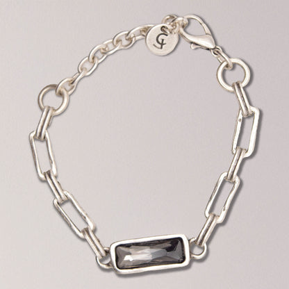 Long Smokey Quartz Chain Bracelet