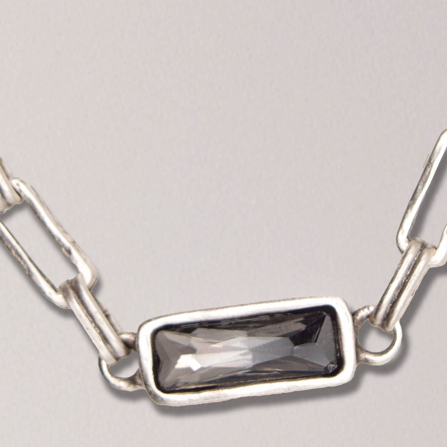 Long Smokey Quartz Chain Bracelet