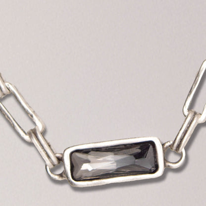 Long Smokey Quartz Chain Bracelet