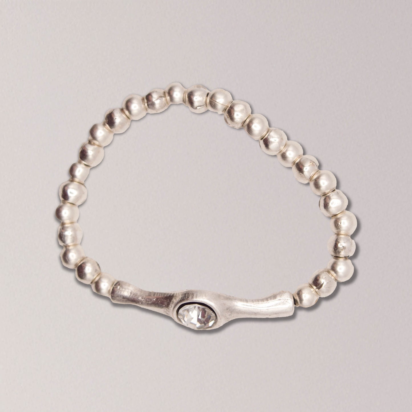 Crystal Pewter Bracelet