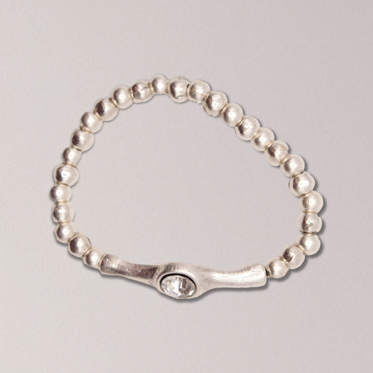 Crystal Pewter Bracelet