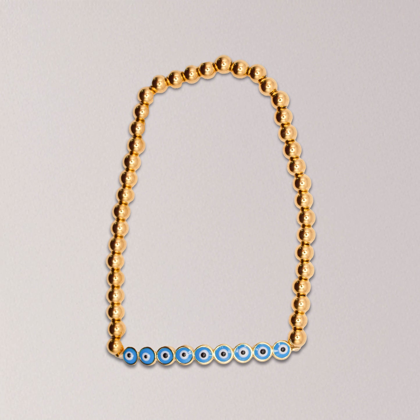 Elegant Enamel Evil Eye Stretch Bracelet