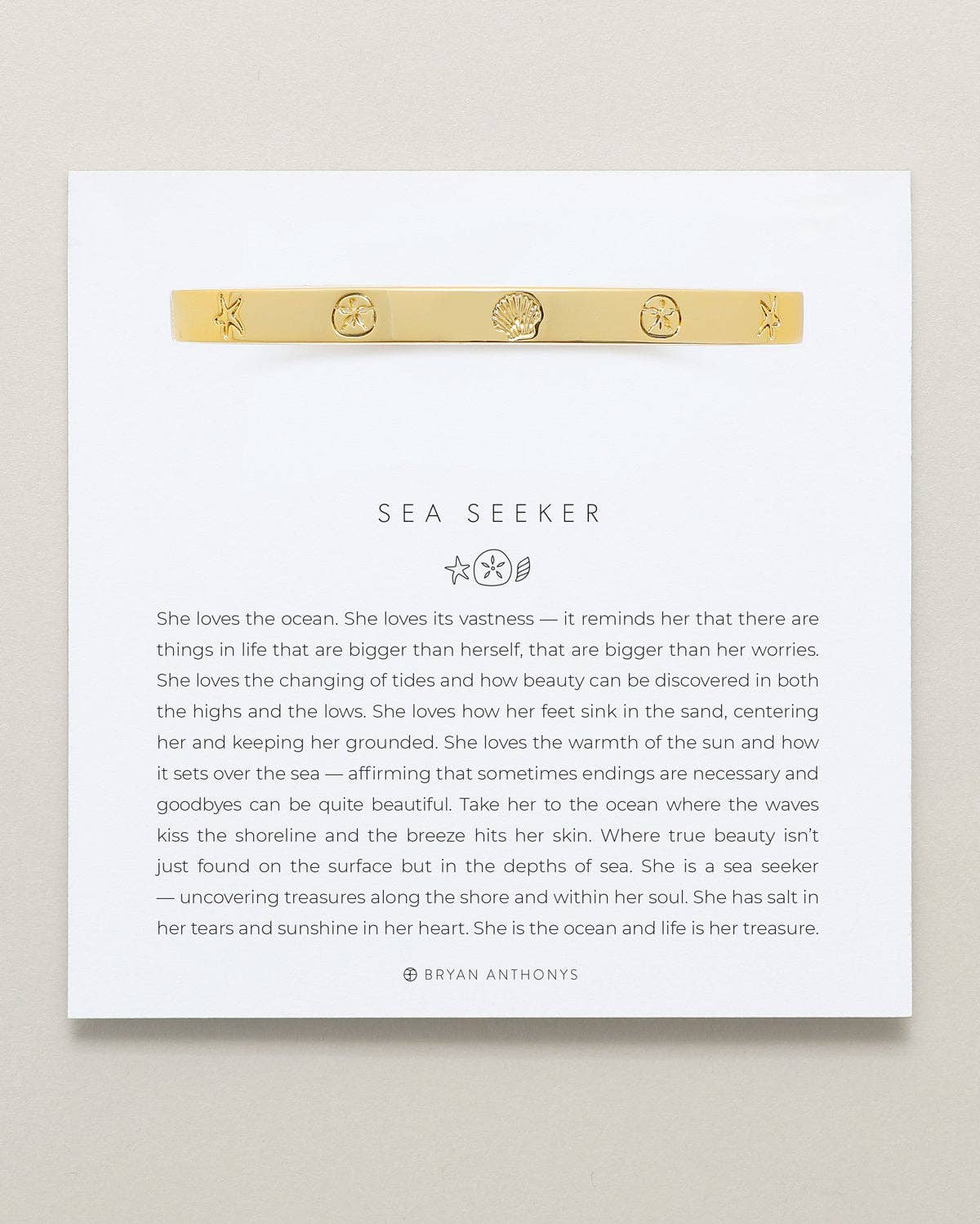Sea Seeker Hinged Bracelet: 14k Gold / Large