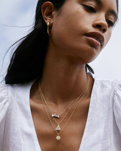 Tribe Friendship Necklace: 14k Gold